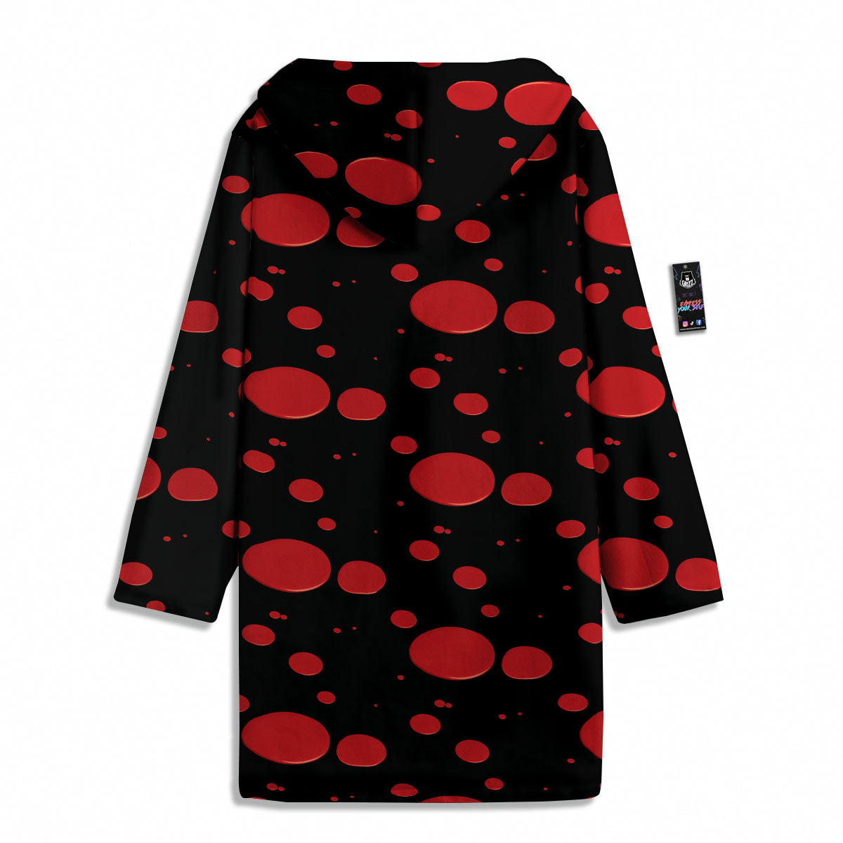 Blood Drop Red Print Pattern Men's Windbreaker Jacket-grizzshop