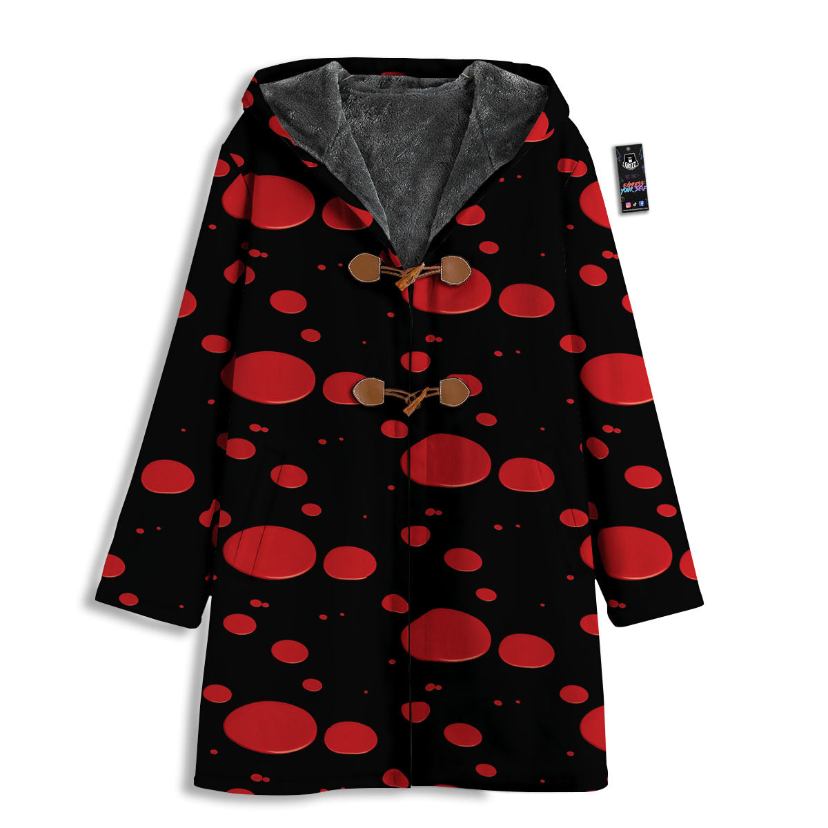 Blood Drop Red Print Pattern Men's Windbreaker Jacket-grizzshop