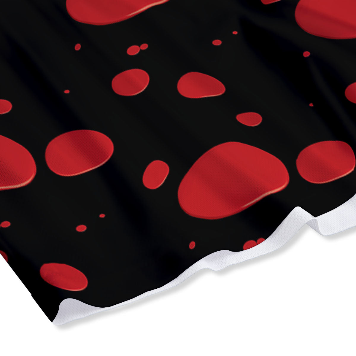 Blood Drop Red Print Pattern Mesh Shorts
