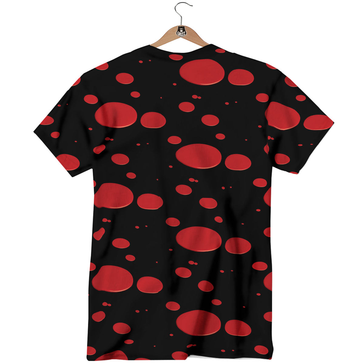 Blood Drop Red Print Pattern T-Shirt-grizzshop