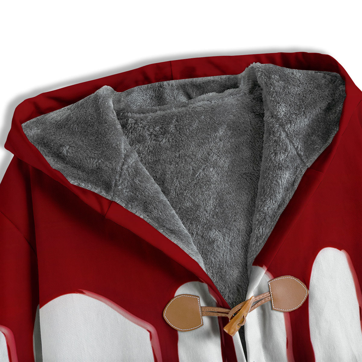 Blood Flowing Red Print Men's Windbreaker Jacket-grizzshop