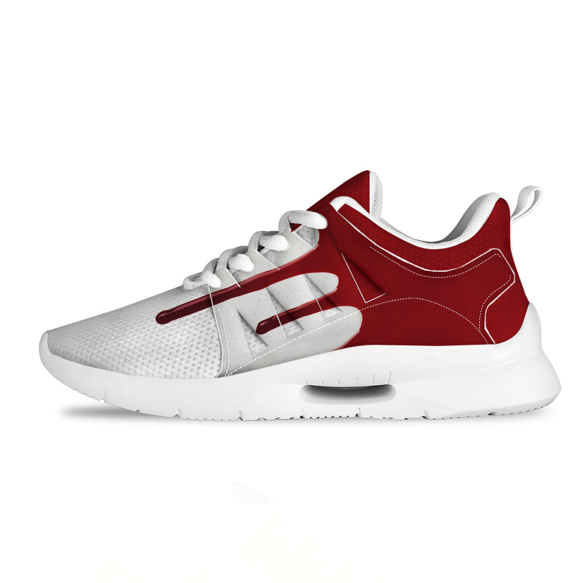 Blood Flowing Red Print Tennis Shoes-grizzshop