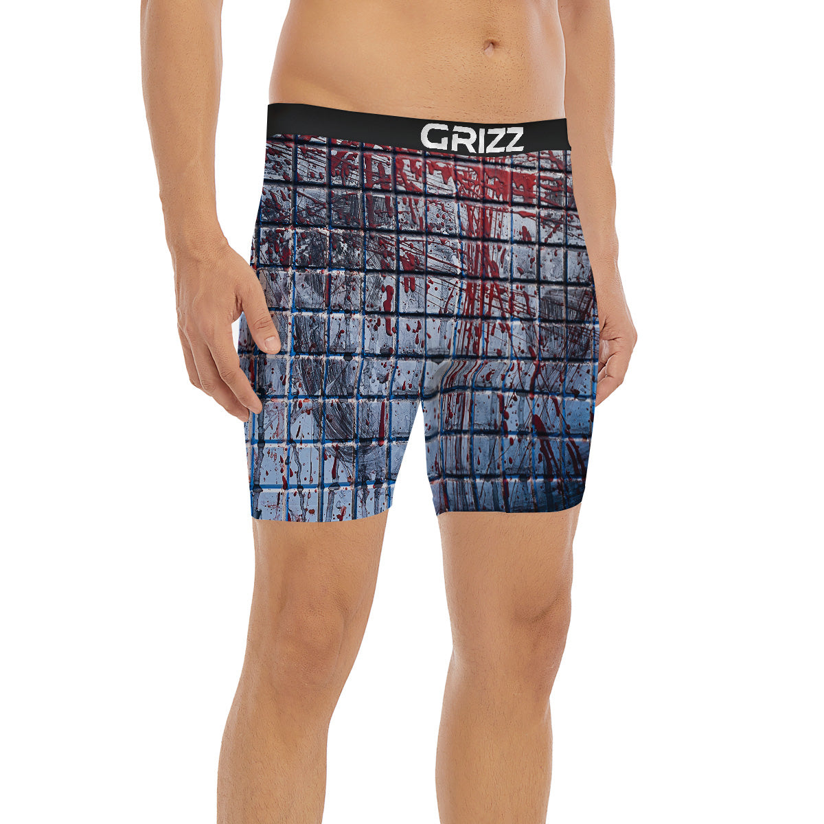 Blood Room Bloody Print Boxer Briefs-grizzshop