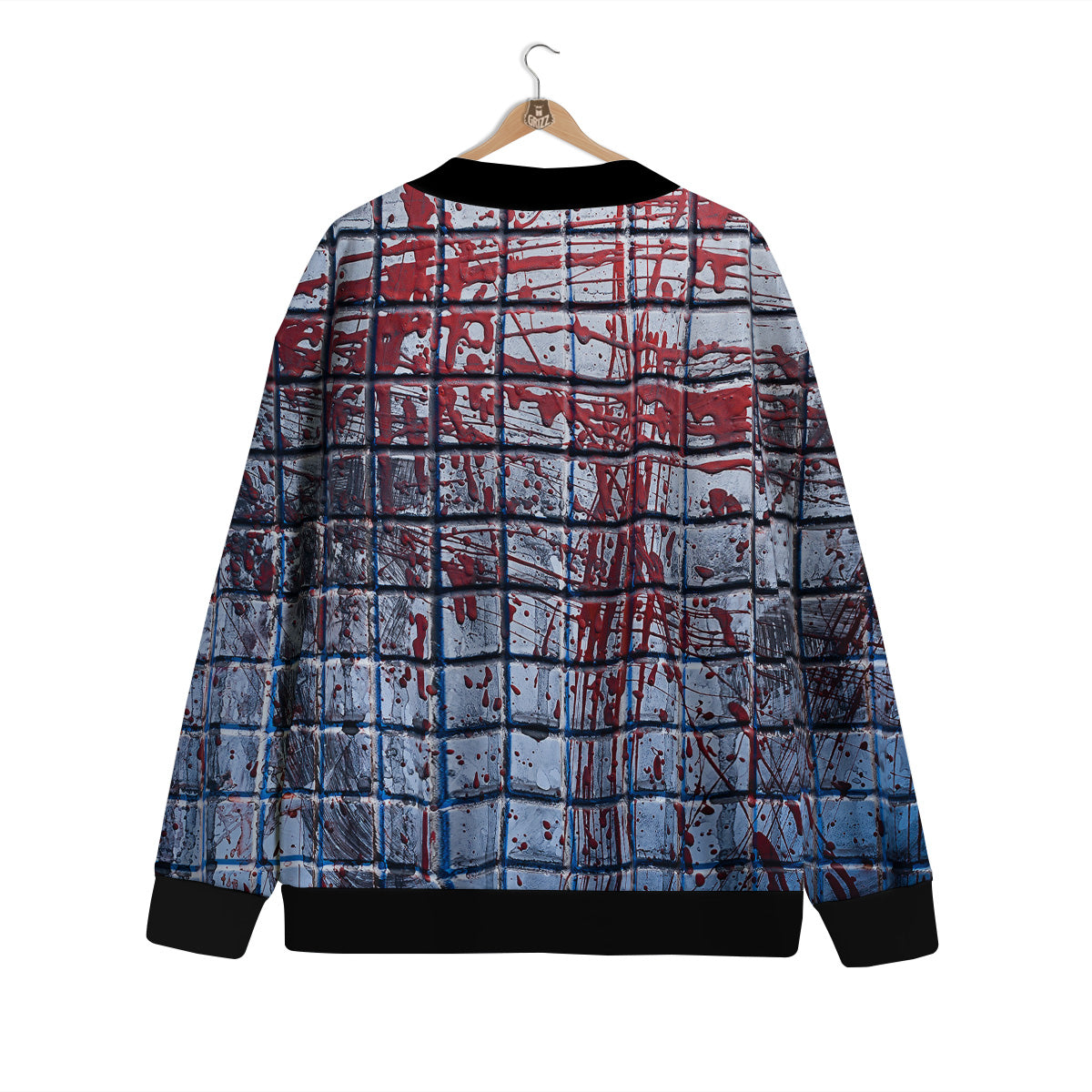 Blood Room Bloody Print Cardigan-grizzshop