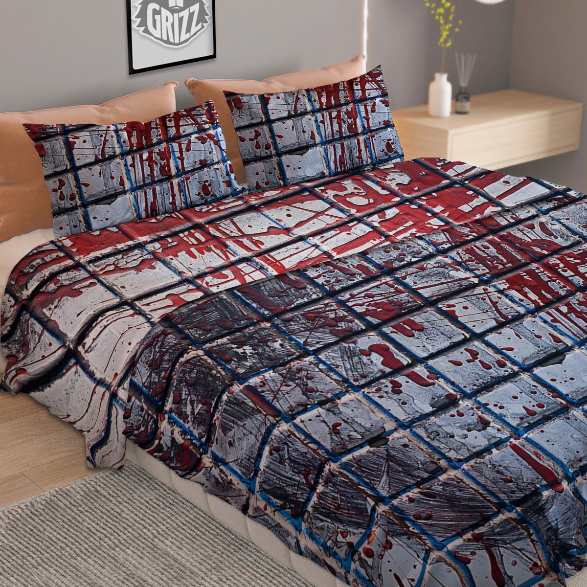 Blanket Stripe Ethnic Serape Print Duvet Cover Bedding Set