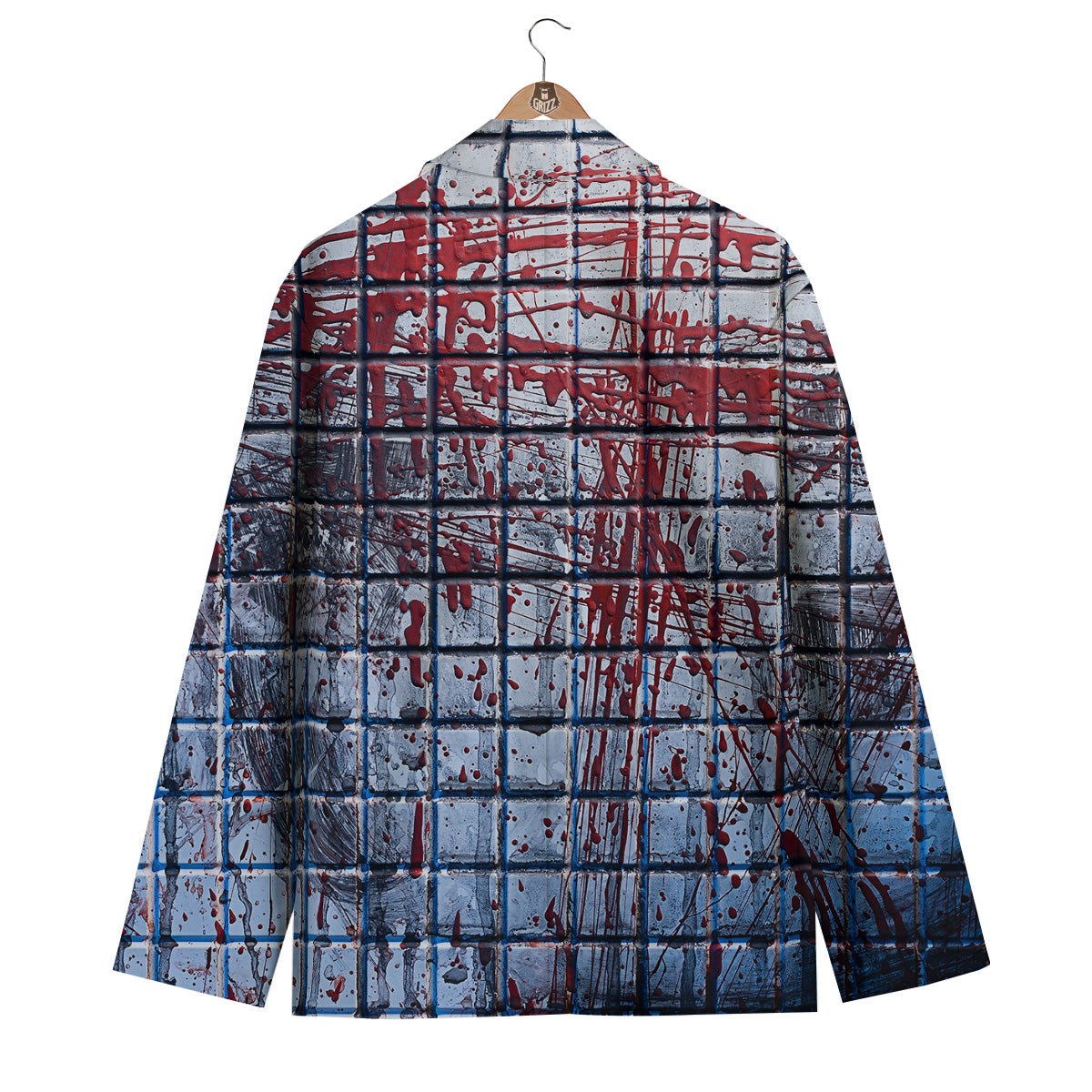 Blood Room Bloody Print Men's Blazer-grizzshop