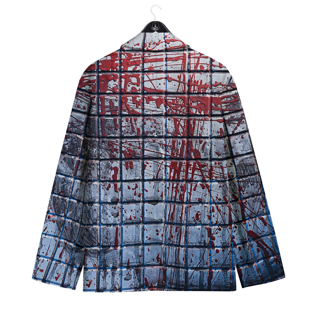 Blood Room Bloody Print Men's Sport Coat-grizzshop