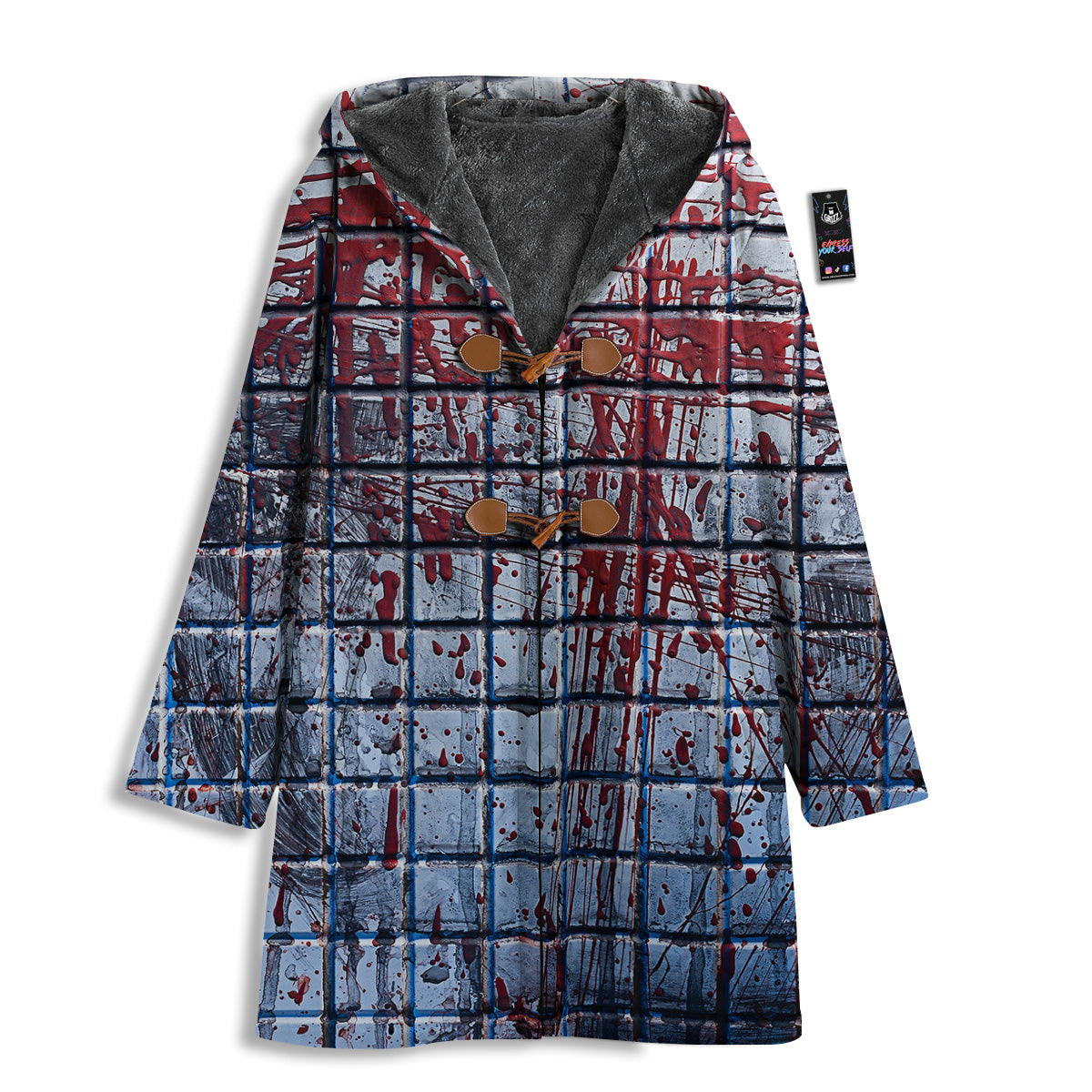 Blood Room Bloody Print Men's Windbreaker Jacket-grizzshop