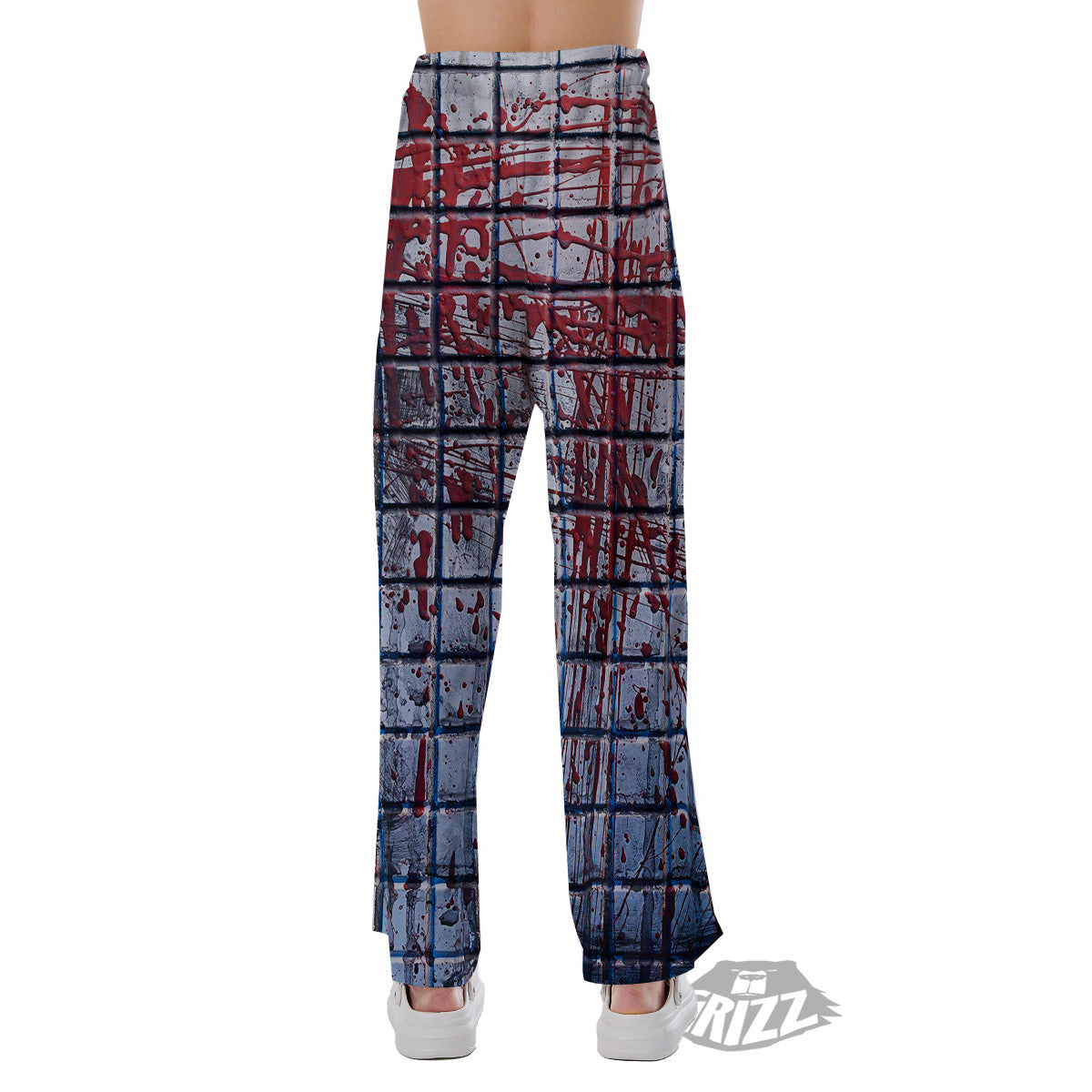 Blood Room Bloody Print Pajama Pants-grizzshop