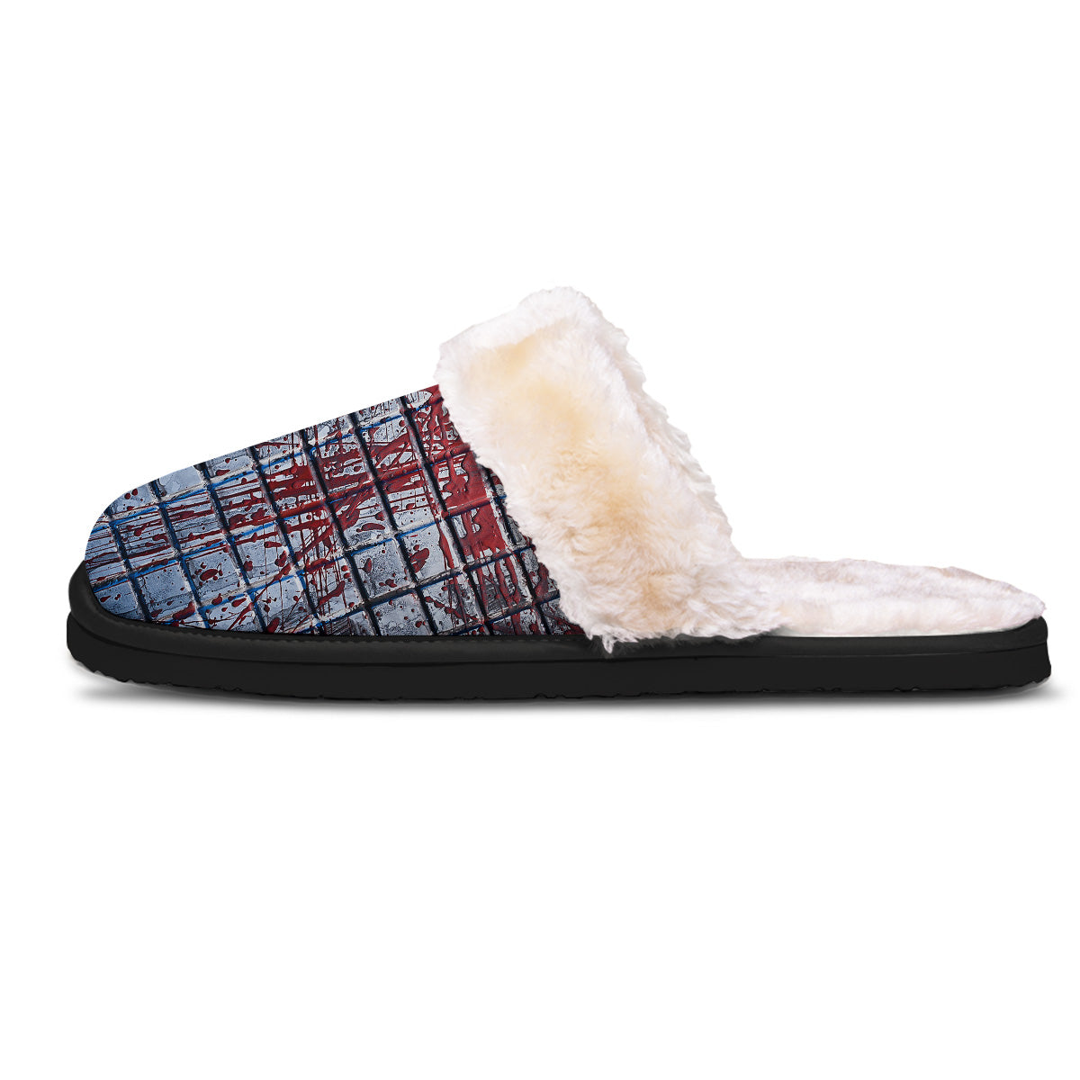 Blood Room Bloody Print Slippers-grizzshop