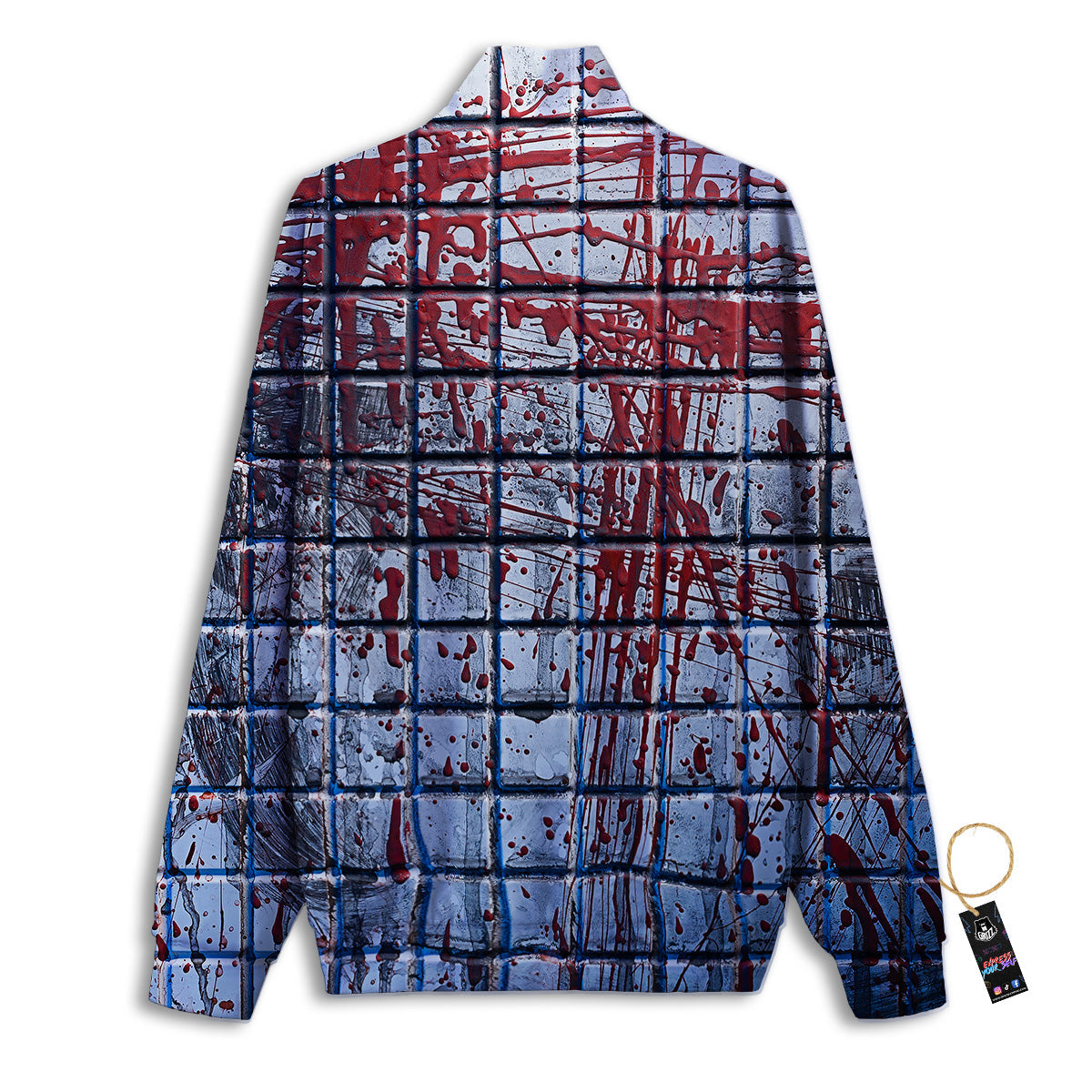 Blood Room Bloody Print Track Jacket-grizzshop