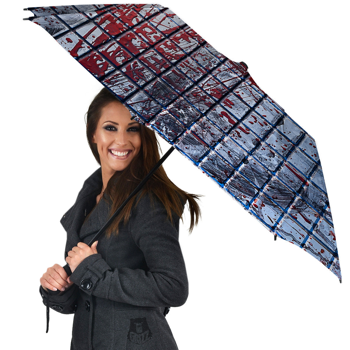 Blood Room Bloody Print Umbrella-grizzshop