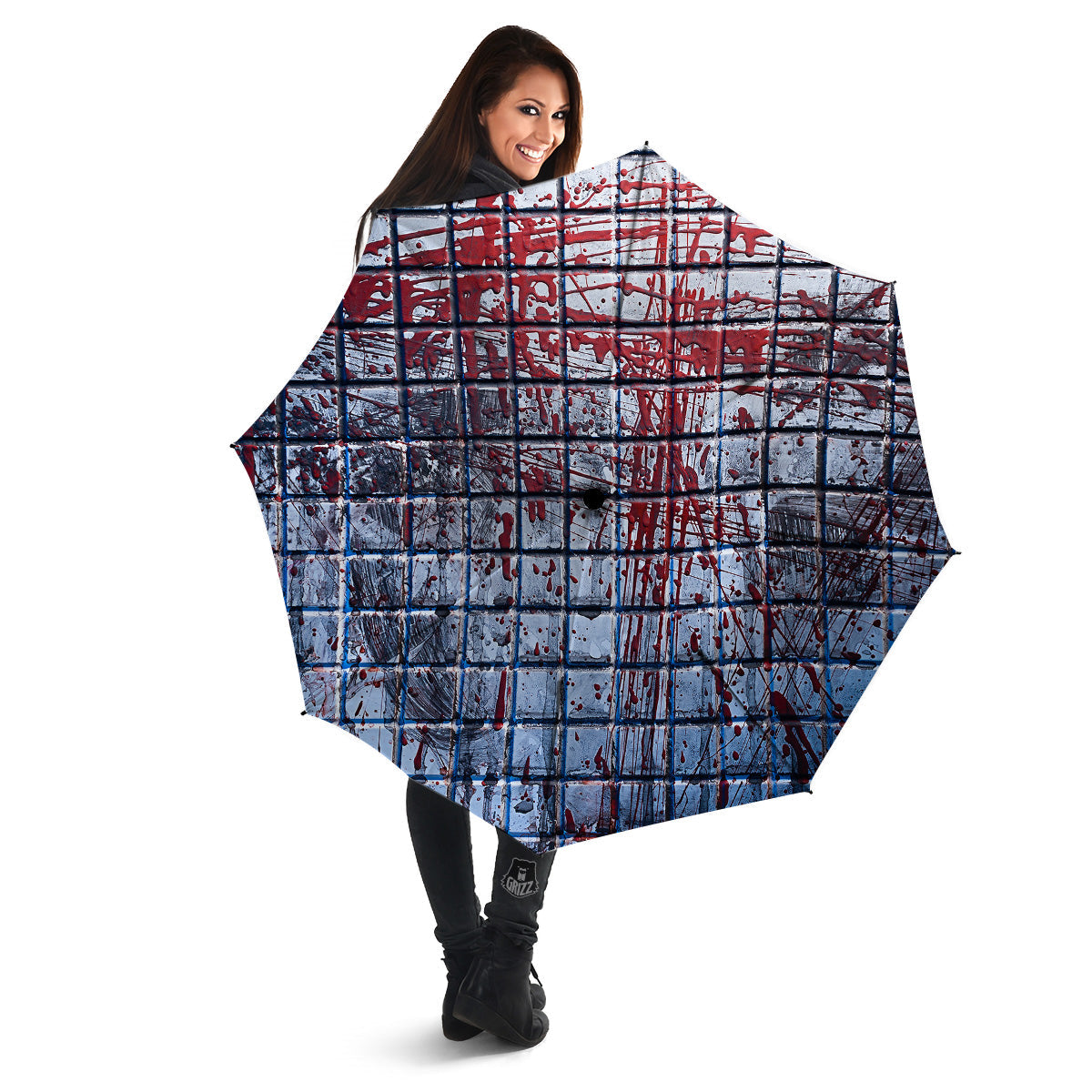 Blood Room Bloody Print Umbrella-grizzshop