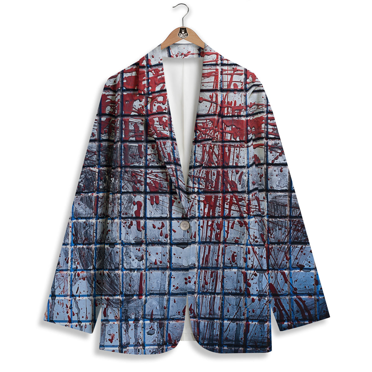 Blood Room Bloody Print Women's Blazer-grizzshop