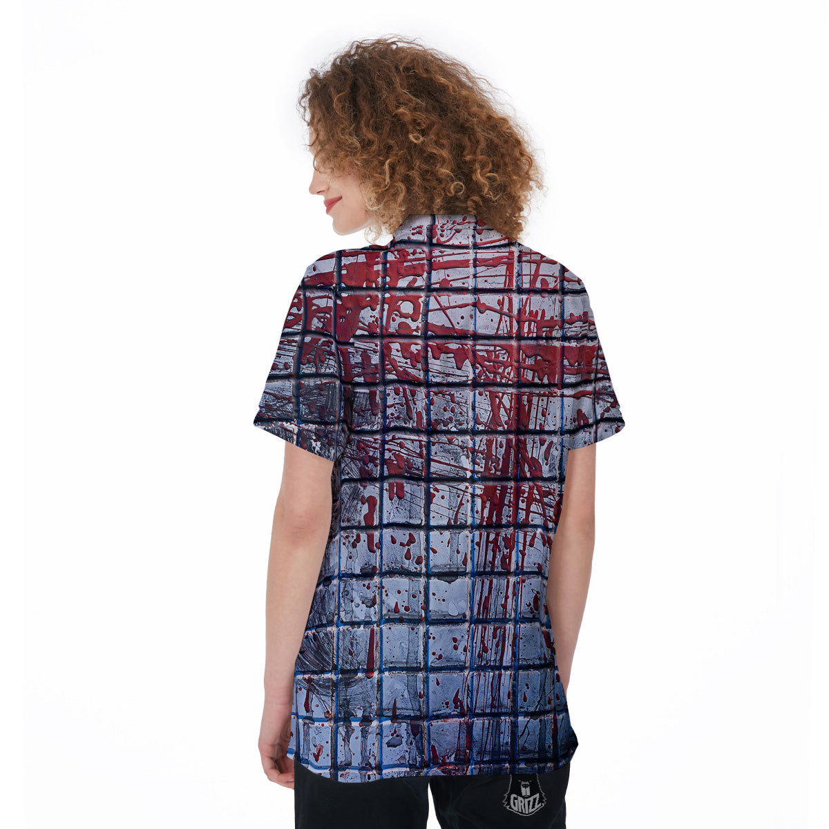 Blood Room Bloody Print Women's Golf Shirts-grizzshop