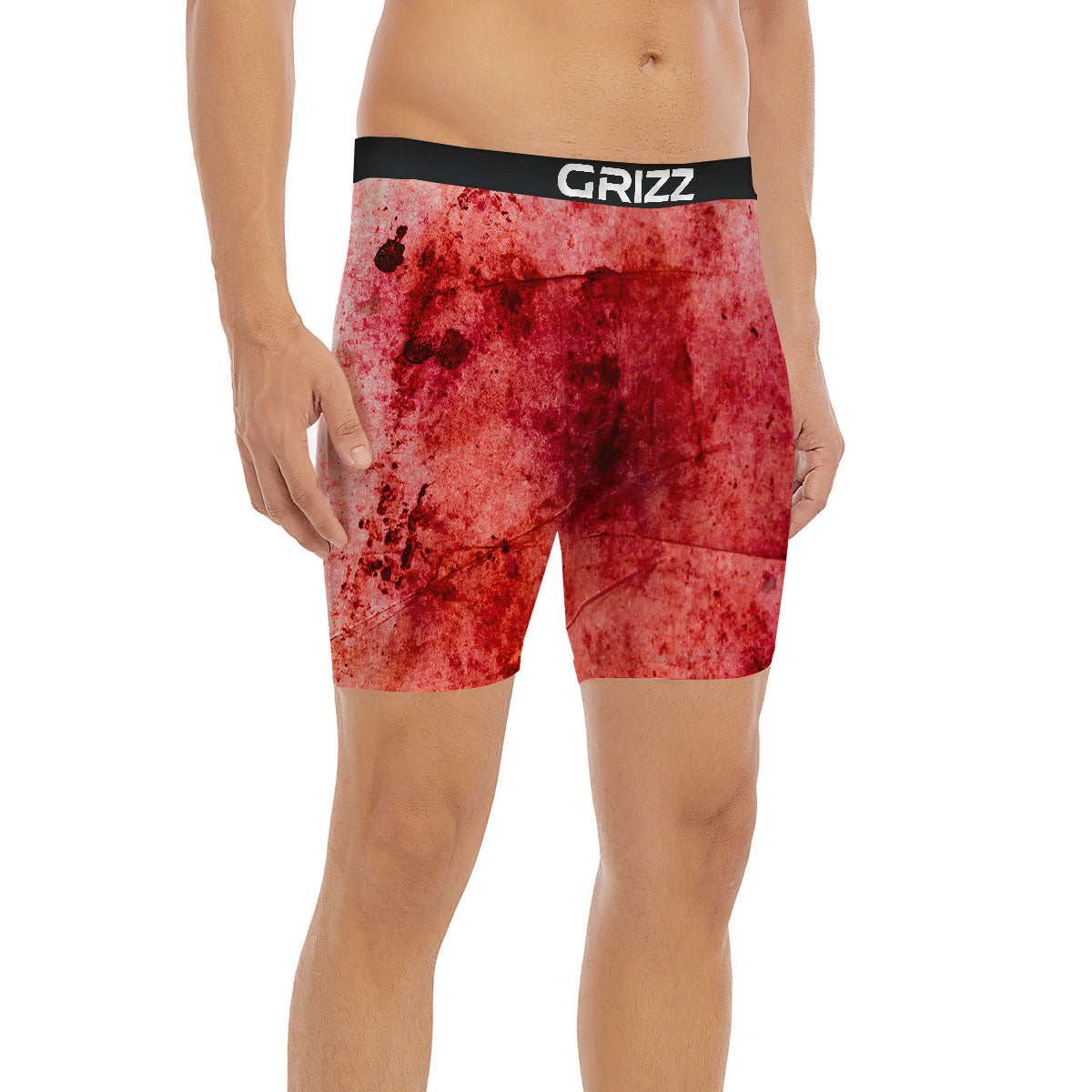 Blood Stains Red Print Boxer Briefs-grizzshop