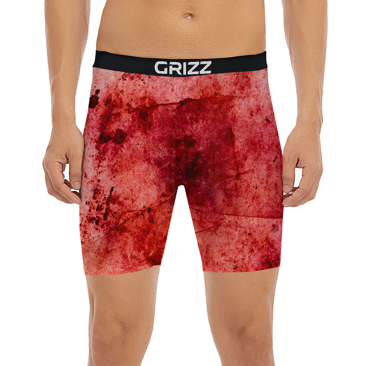 Blood Stains Red Print Boxer Briefs-grizzshop