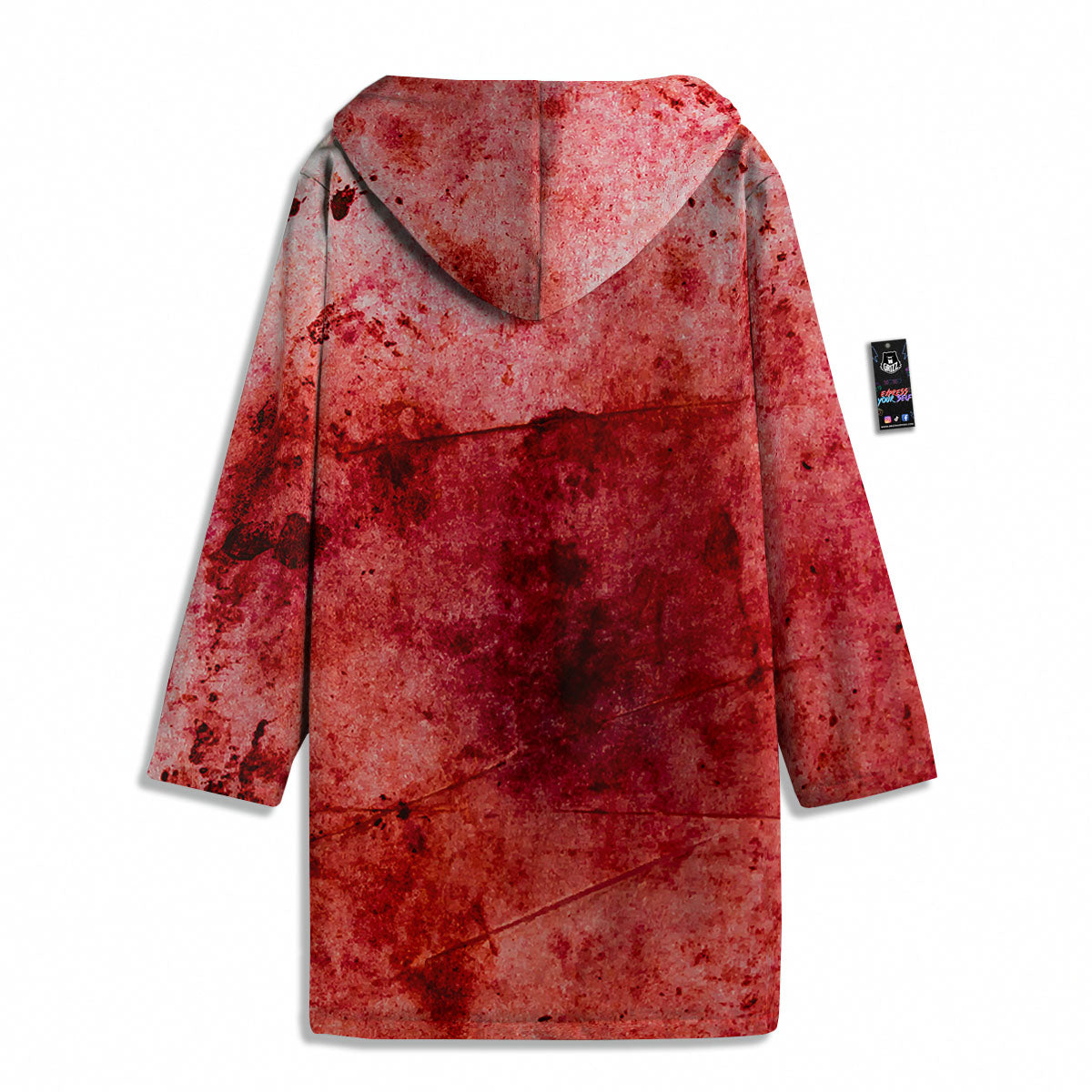 Blood Stains Red Print Men's Windbreaker Jacket-grizzshop