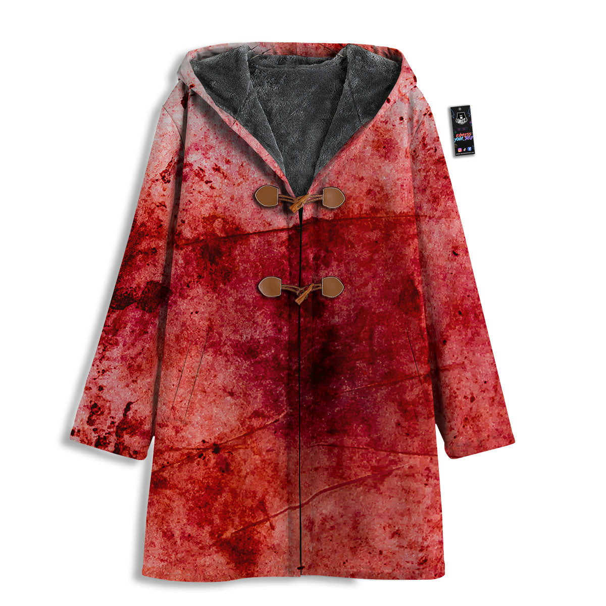 Blood Stains Red Print Men's Windbreaker Jacket-grizzshop