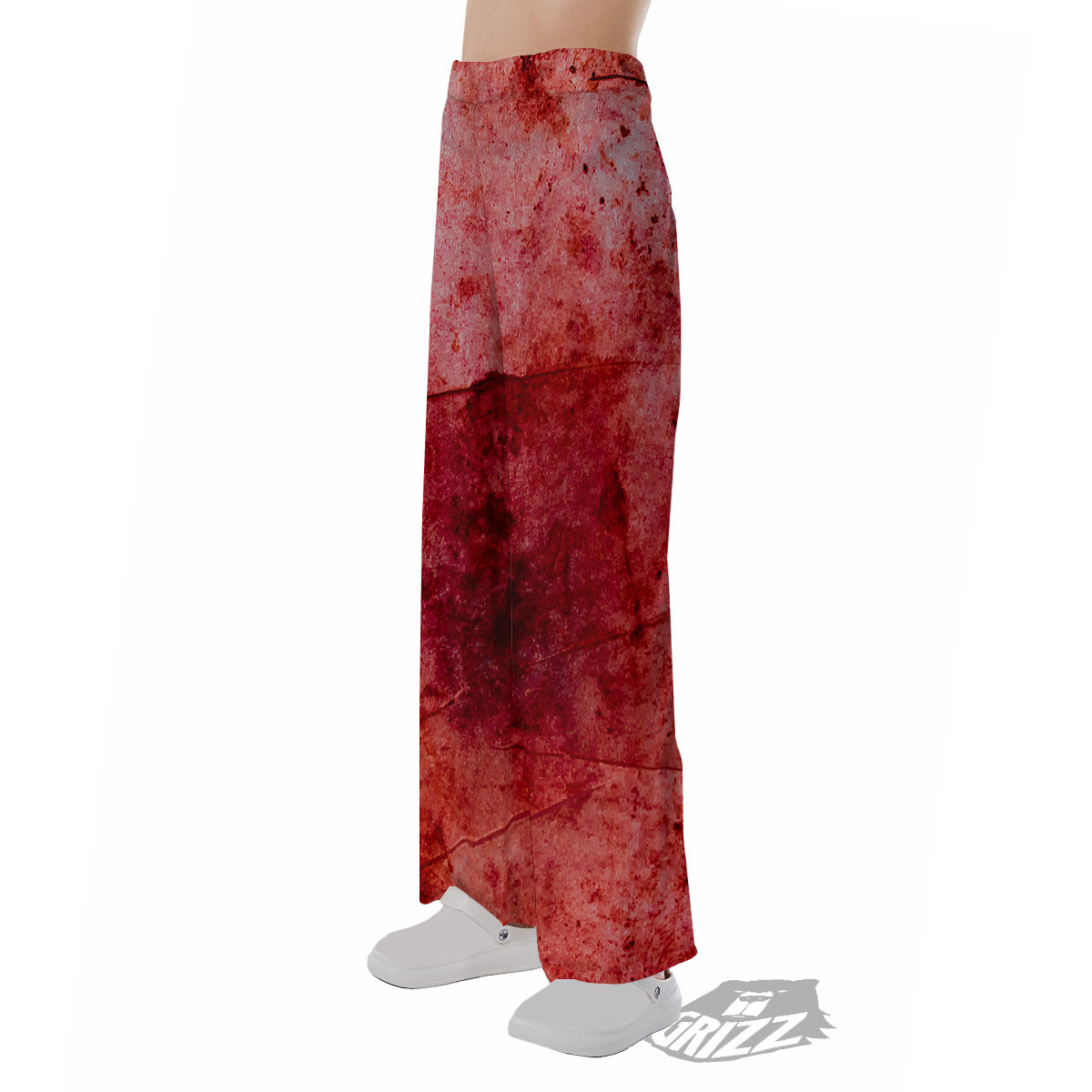 Blood Stains Red Print Pajama Pants-grizzshop