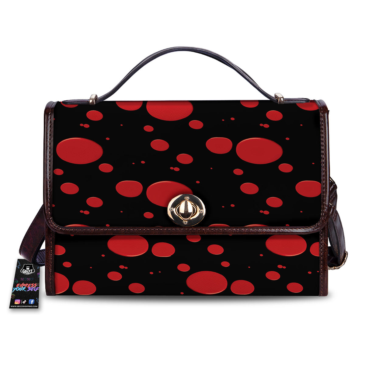 Blood Drop Red Print Pattern Women's Satchel Bag