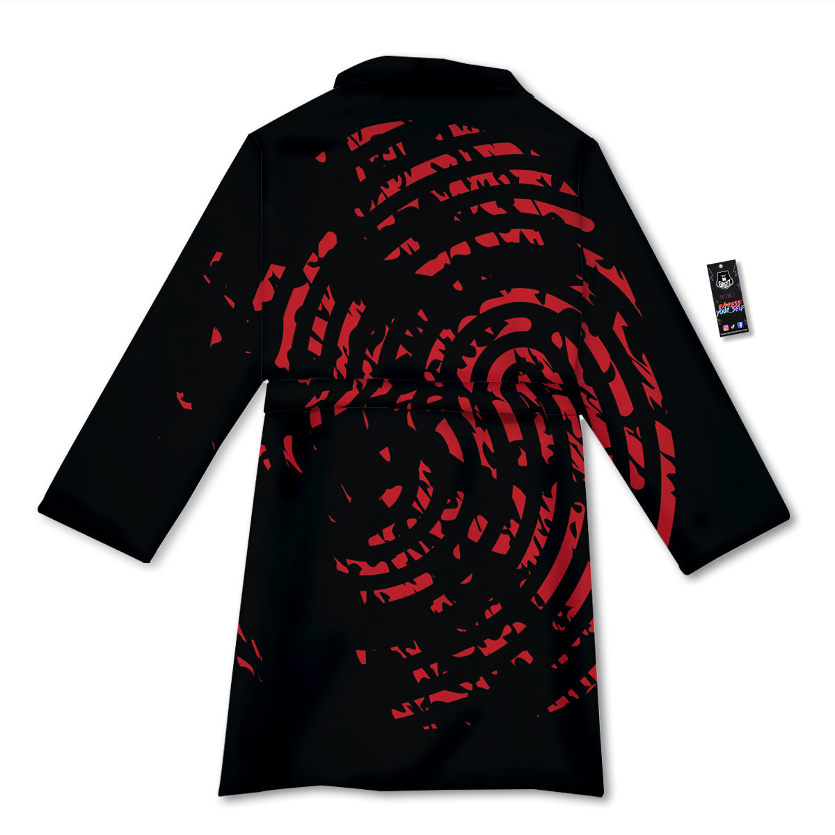 Bloody Finger Red Print Bathrobe-grizzshop