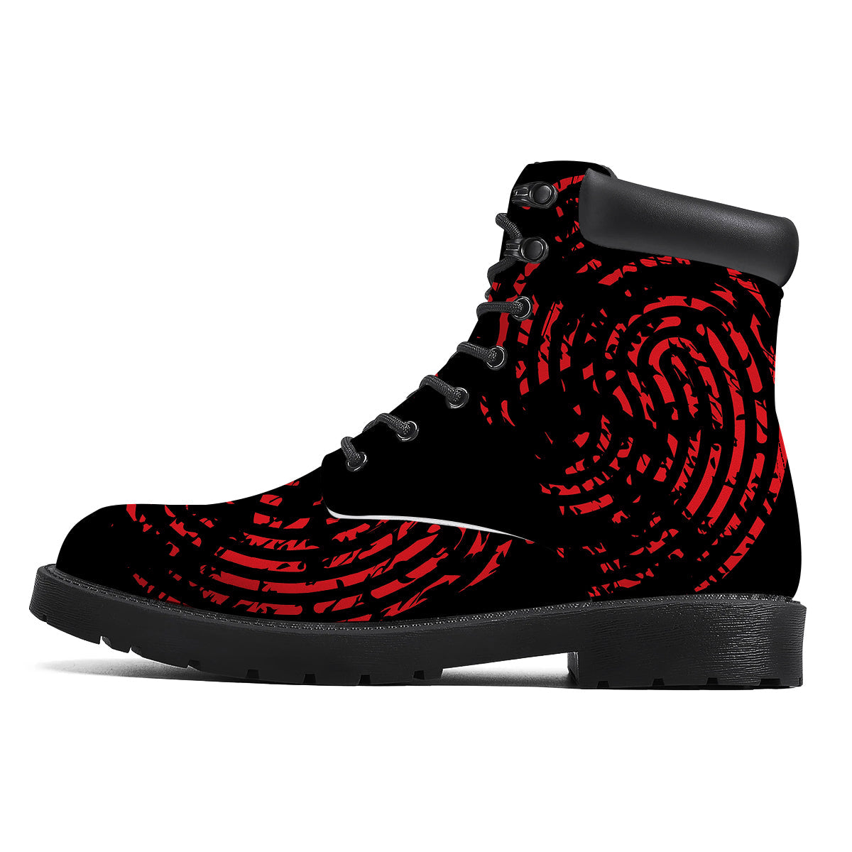 Bloody Finger Red Print Boots-grizzshop