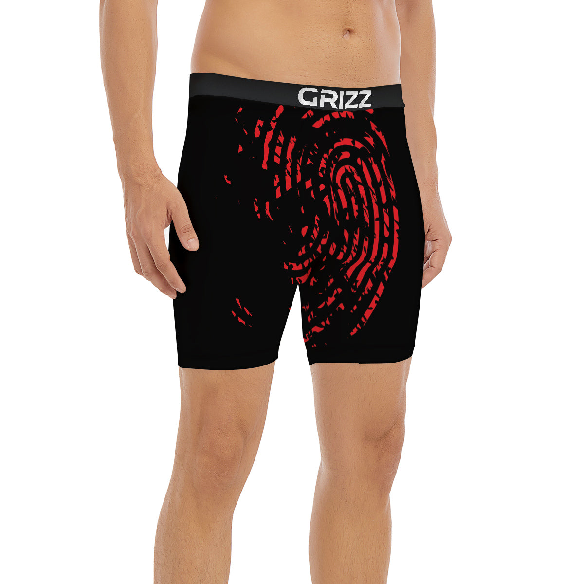 Bloody Finger Red Print Boxer Briefs-grizzshop