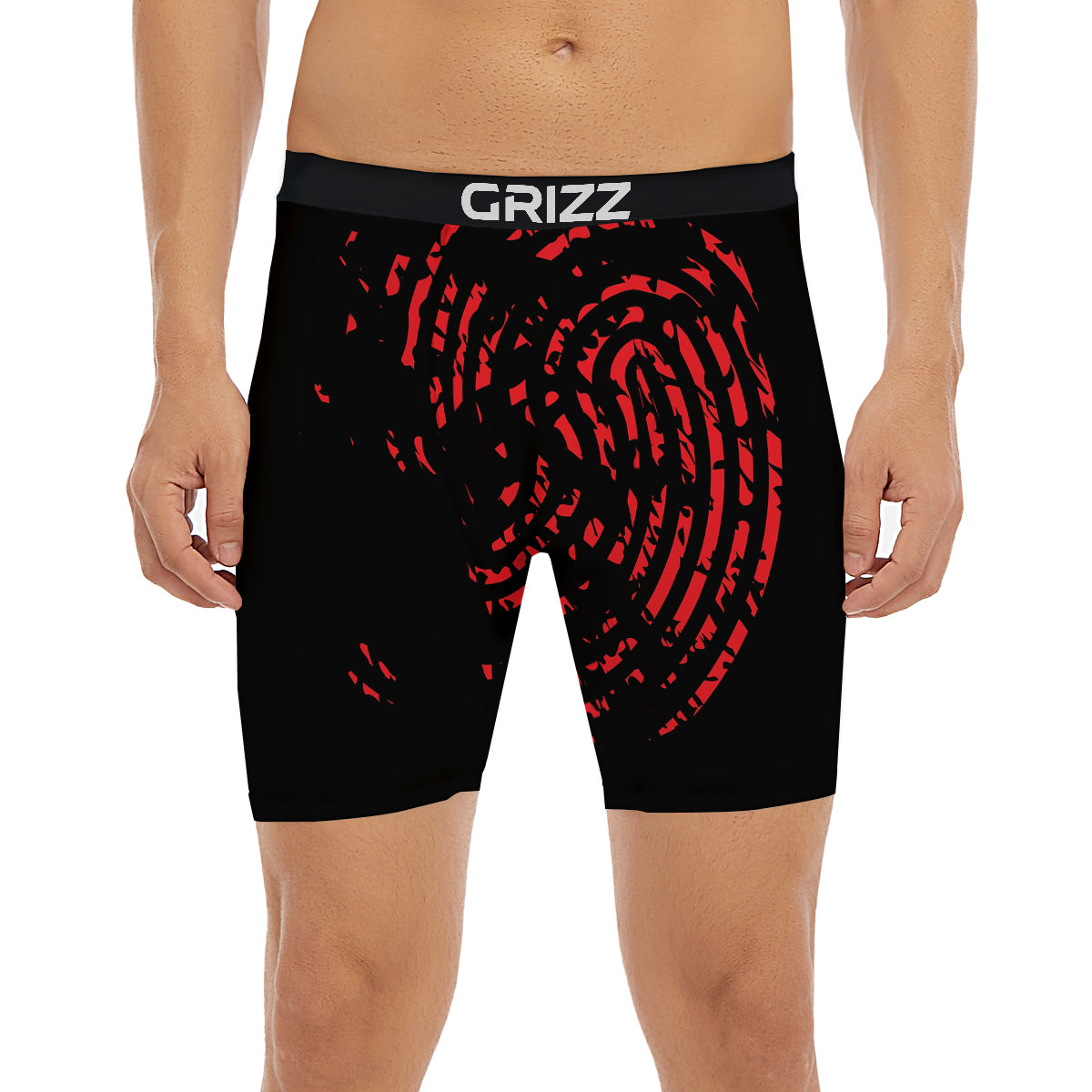 Bloody Finger Red Print Boxer Briefs-grizzshop