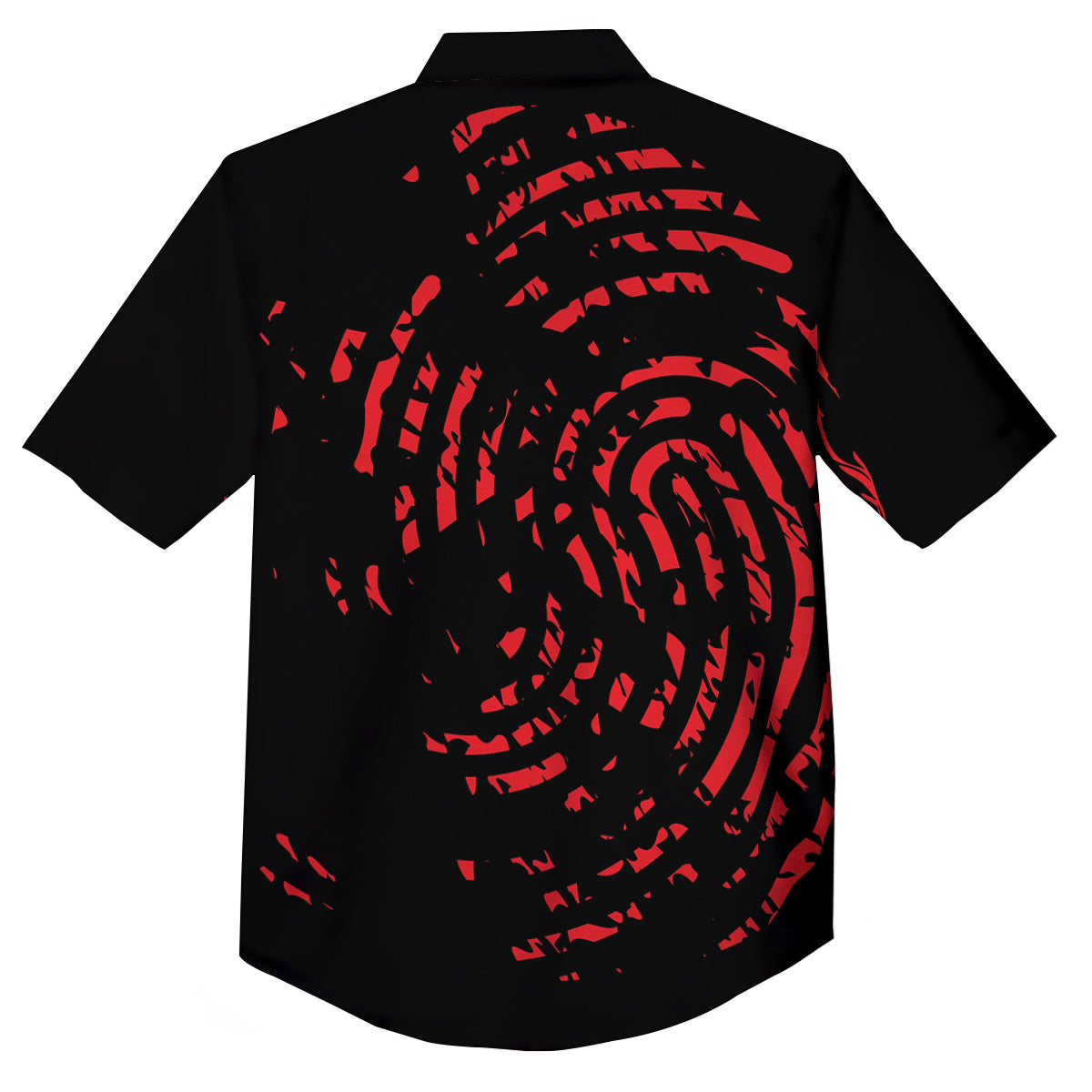 Bloody Finger Red Print Button Up Shirt-grizzshop