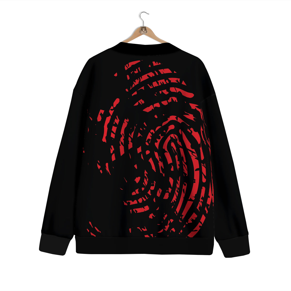 Bloody Finger Red Print Cardigan-grizzshop