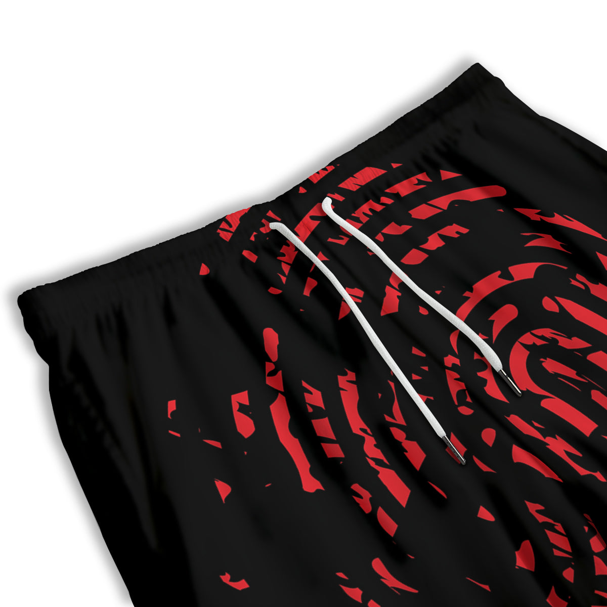 Bloody Finger Red Print Men's Athletic Shorts