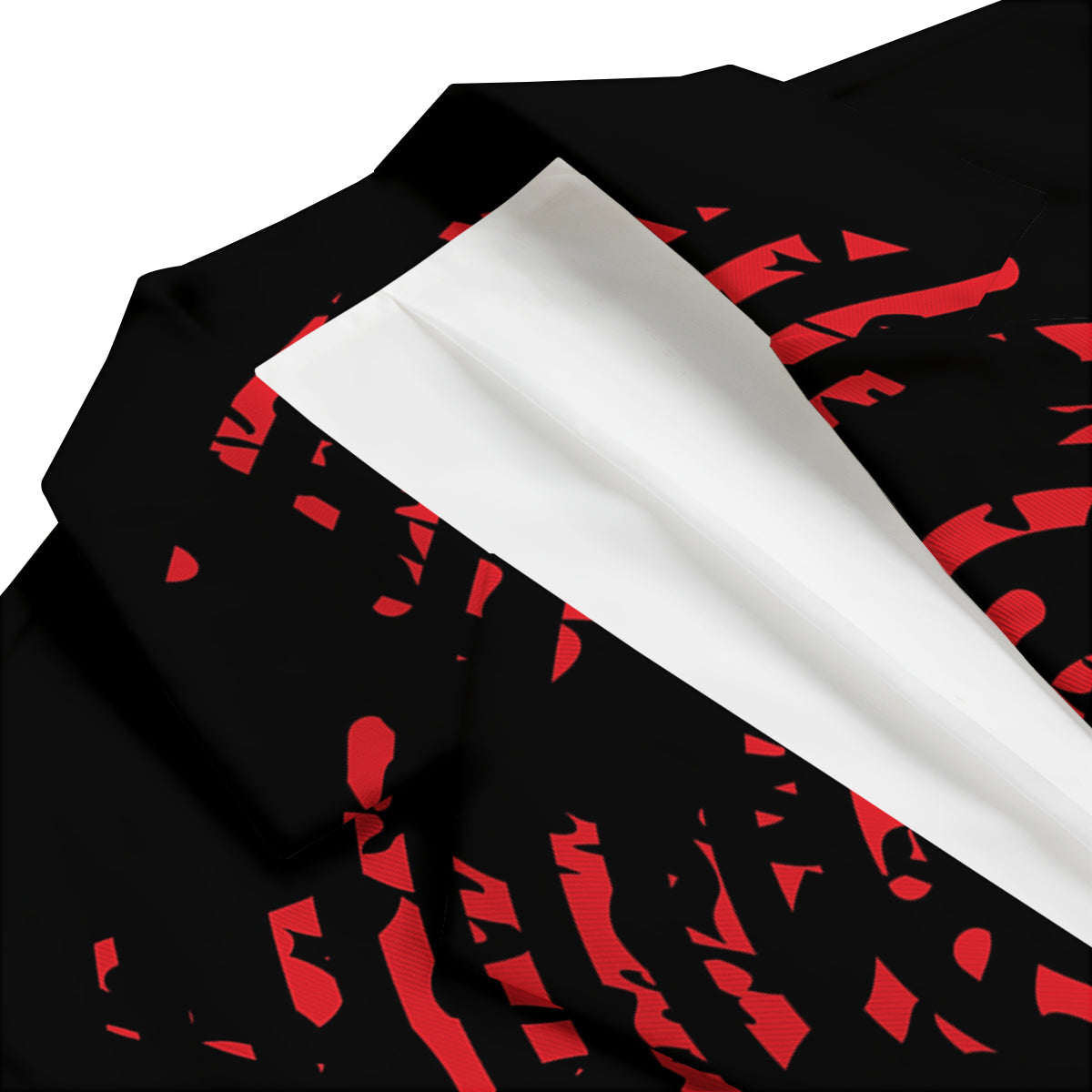Bloody Finger Red Print Men's Blazer-grizzshop