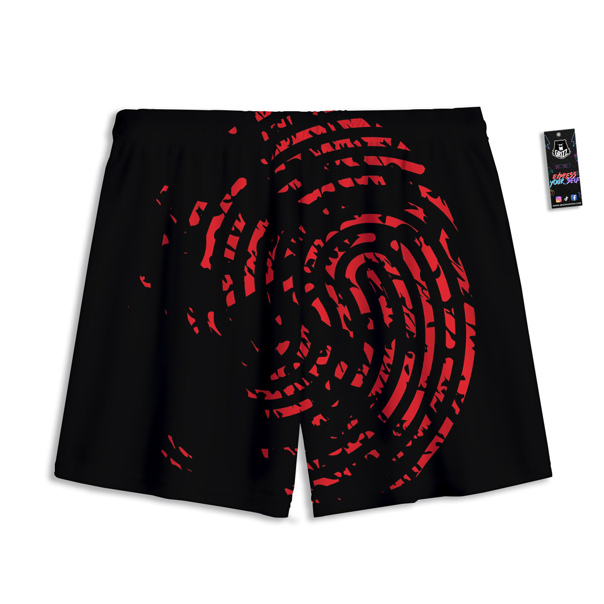 Crown Doodle Print Pattern Mesh Shorts