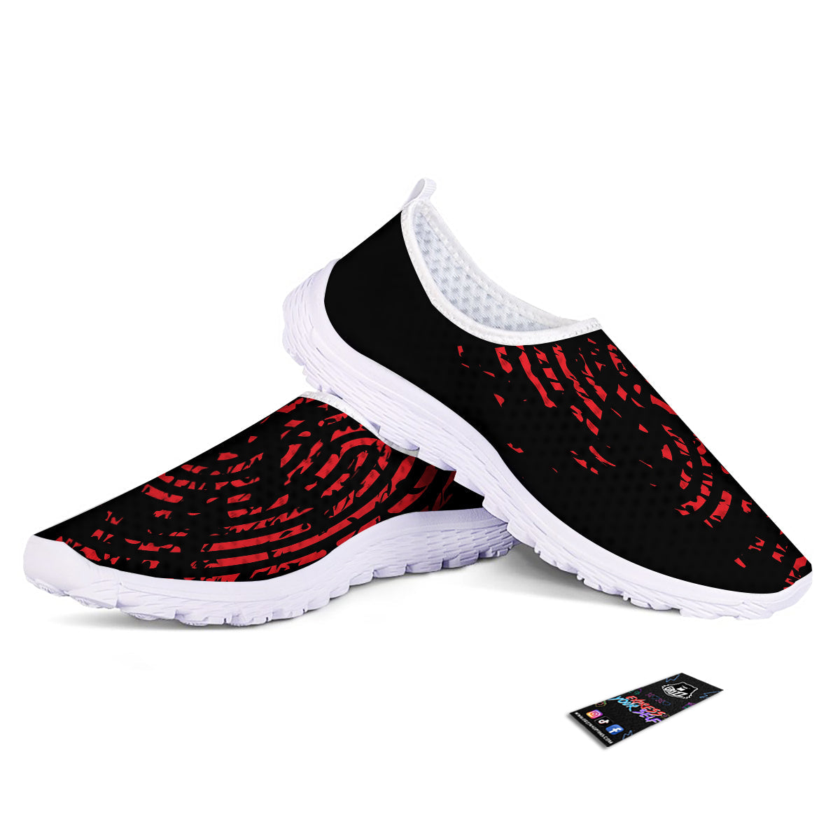 Bloody Finger Red Print Nurse Shoes-grizzshop