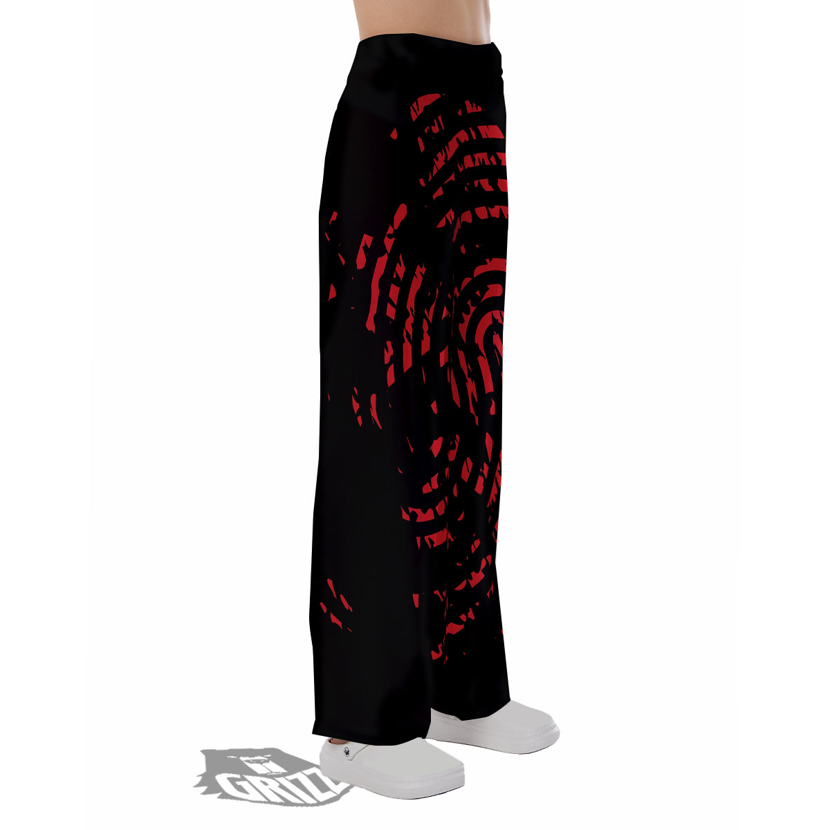 Bloody Finger Red Print Pajama Pants-grizzshop