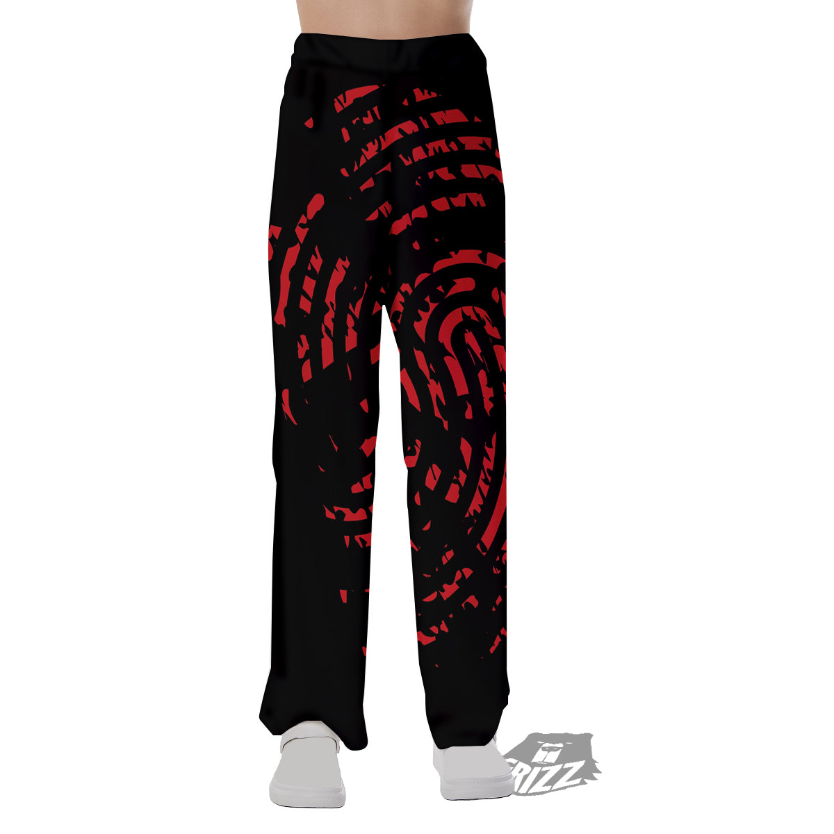 Bloody Finger Red Print Pajama Pants-grizzshop