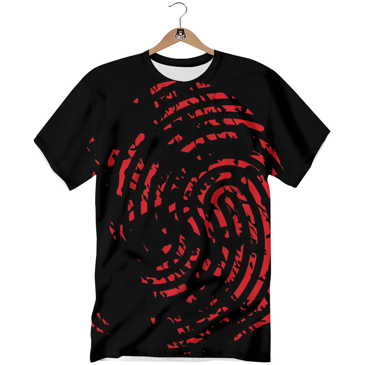 Bloody Finger Red Print T-Shirt-grizzshop