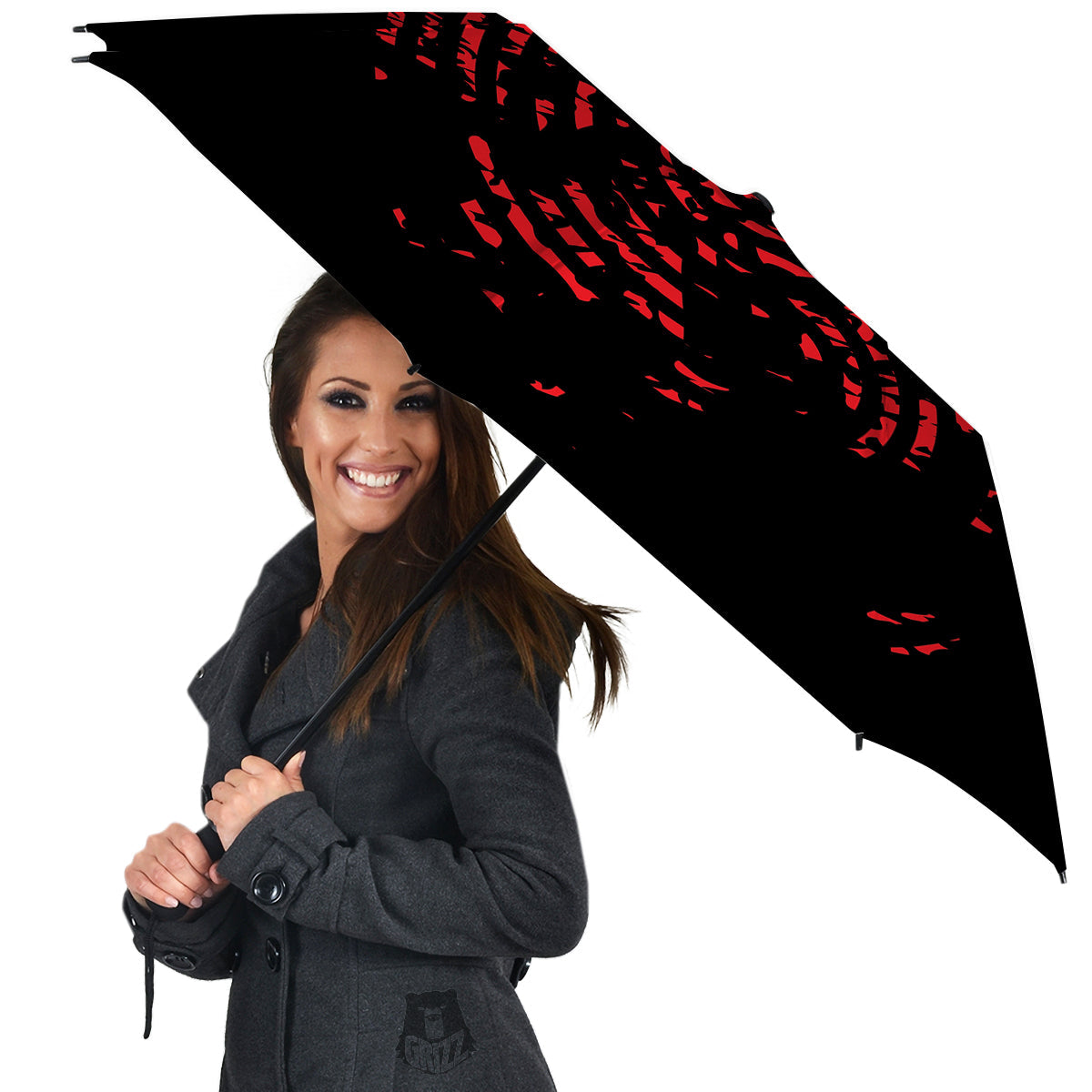 Bloody Finger Red Print Umbrella-grizzshop