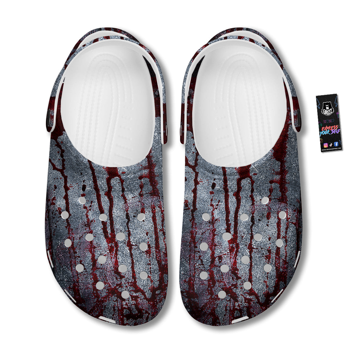 Bloody Metal Wall Print Clog-grizzshop