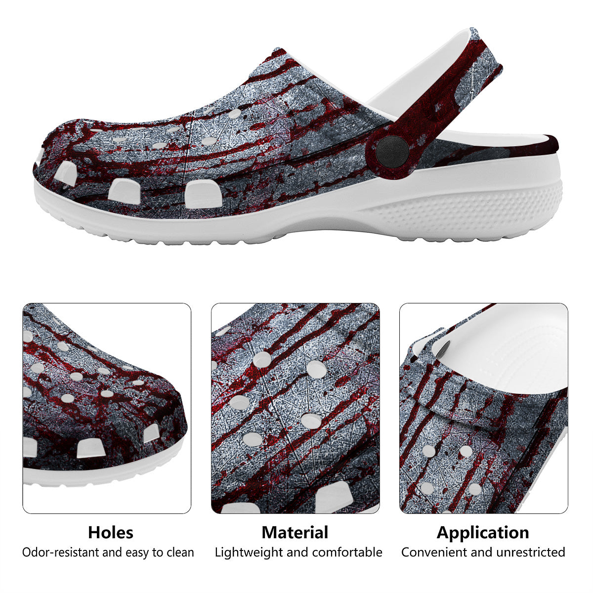 Bloody Metal Wall Print Clog-grizzshop