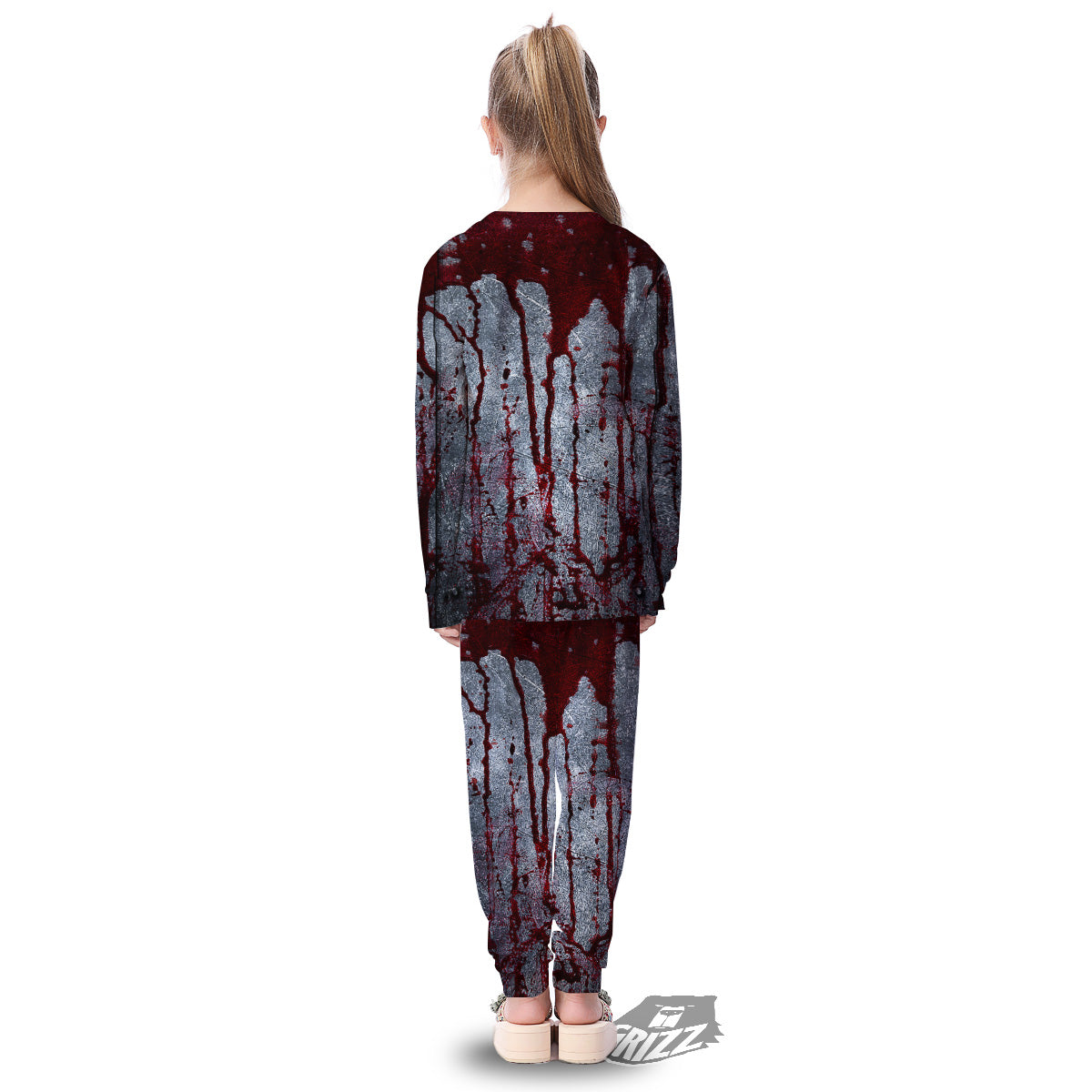Bloody Metal Wall Print Kid's Pajamas-grizzshop