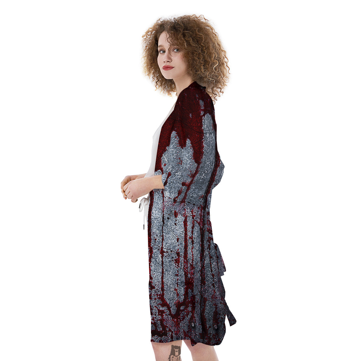 Bloody Metal Wall Print Kimono-grizzshop