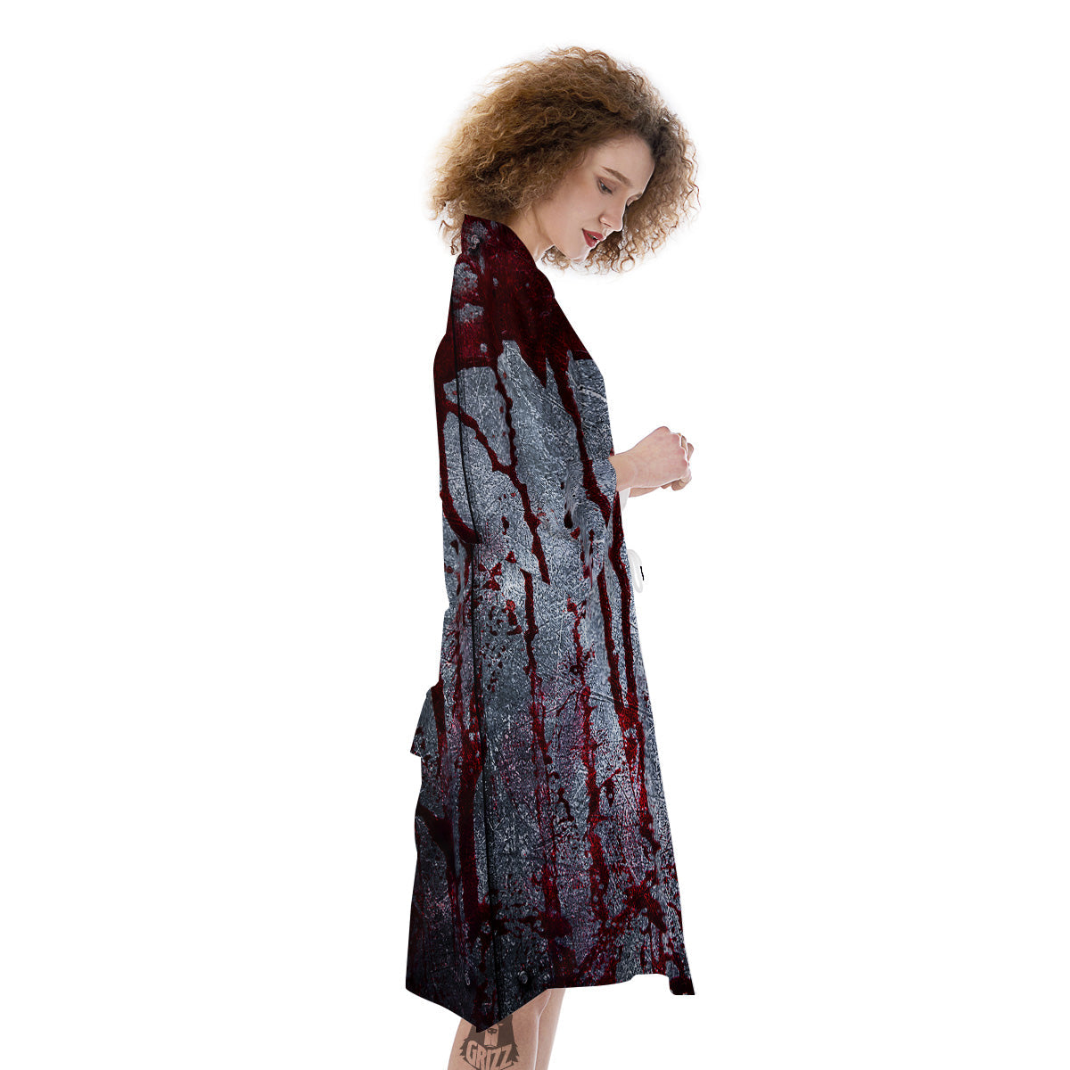Bloody Metal Wall Print Kimono-grizzshop