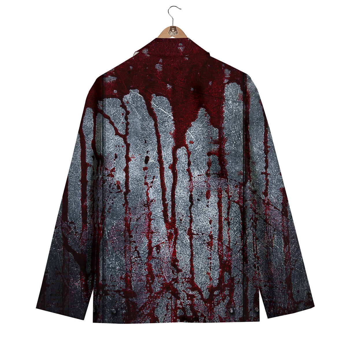 Bloody Metal Wall Print Men's Blazer-grizzshop