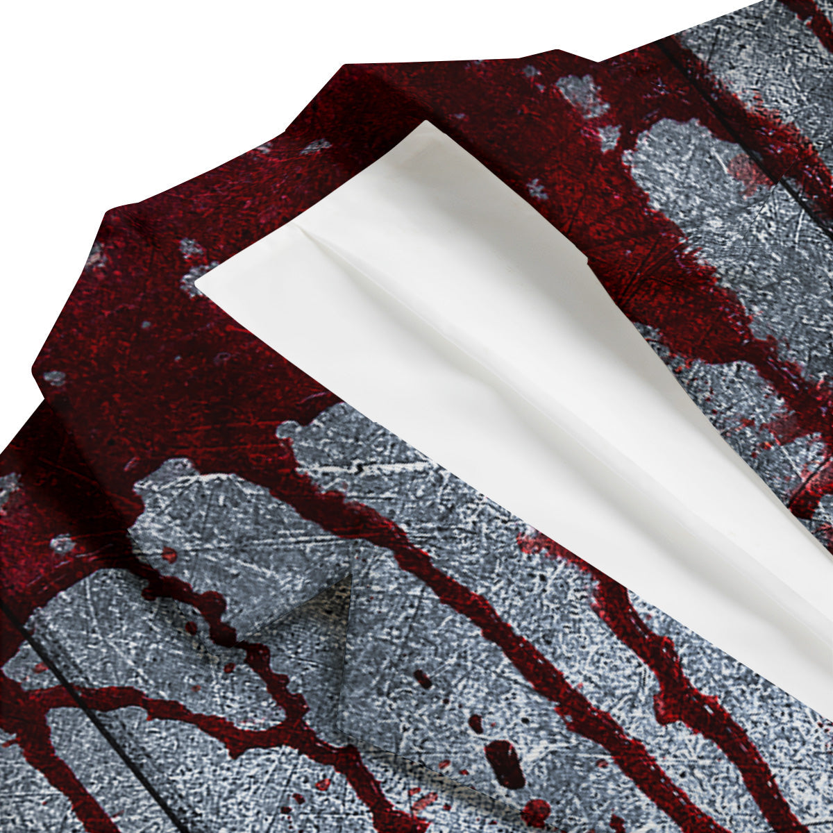 Bloody Metal Wall Print Men's Blazer-grizzshop