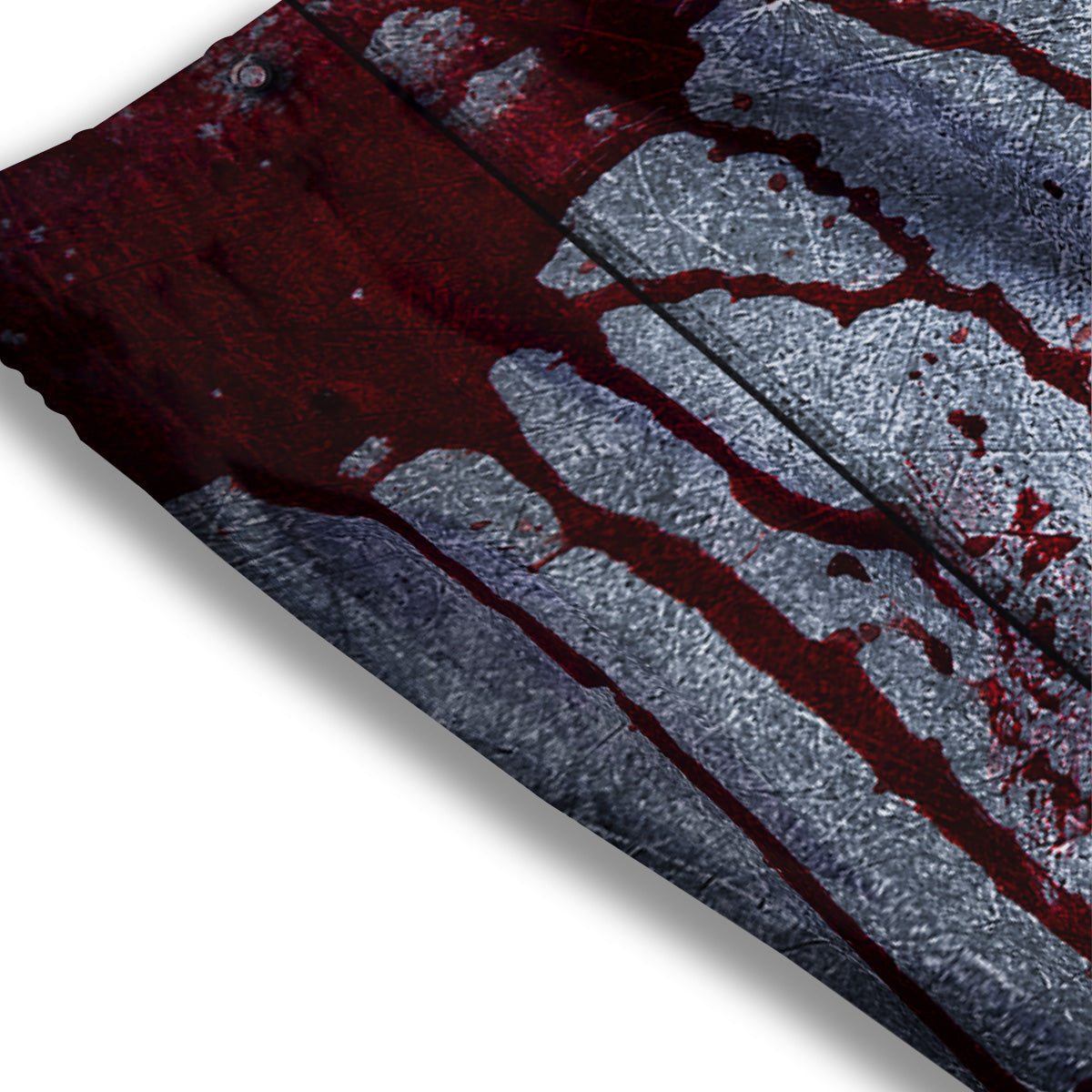 Blood Drip Print Mesh Shorts