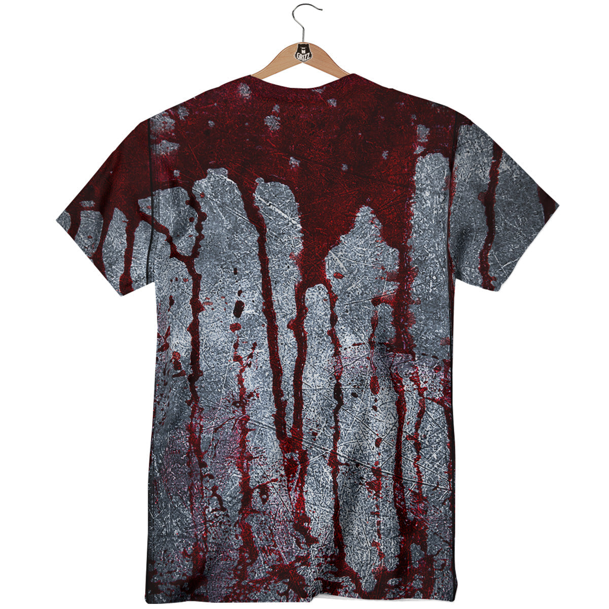 Bloody Metal Wall Print T-Shirt-grizzshop