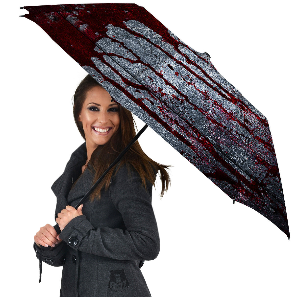 Bloody Metal Wall Print Umbrella-grizzshop