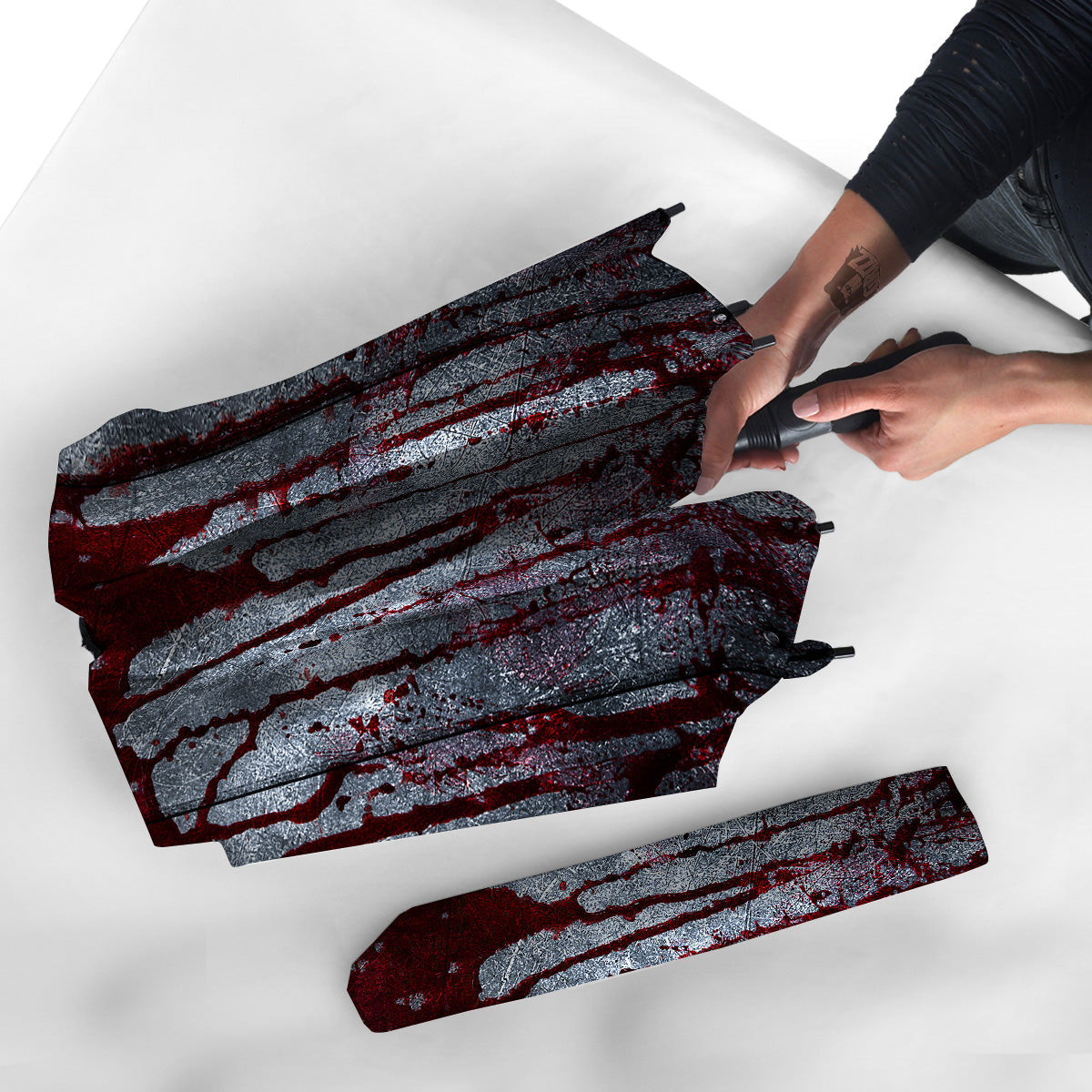 Bloody Metal Wall Print Umbrella-grizzshop